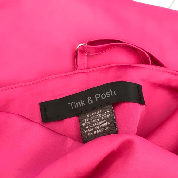 Mini Hot pink Slip Dress - Picture 7 of 7